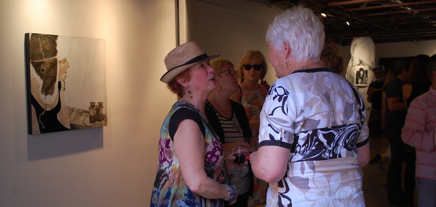 Friends of Kareen Burns gathered at The Other Side Studio to honour and celebrate her life.
