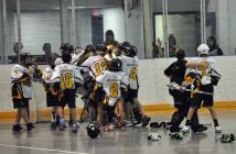 Huntsville PeeWee Hawks vs Brampton celebration