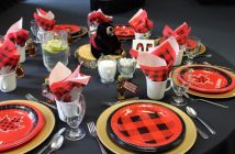 Beautiful Canada Day-inspired table setting