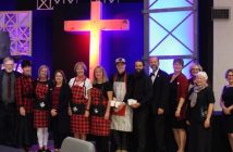 Those responsible for making the event possible (from left) Ron Nairn, Frank Jones, Karen Waters, Kate McLaughlin, Sheila Heggie-Weishar, Anne Garbutt, Karen Logan, Jesse Harwood, Stephen Nairn, Christian Schweter, Sabina Schweter, Mary Louise Teakle, Anne Hawes, Angela Barager, and Karen Raaflaub