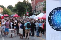 Hundreds of people packed downtown Huntsville for the sixth Nuit Blanche North (Photo: Liz Rice)