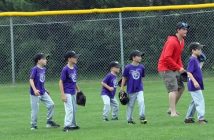 The M.A.P. Stingers in a pre-game warm up