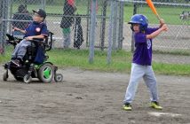 A Stinger takes his turn at bat
