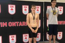 Daniel Ortiz won a Silver in the 200m Freestyle