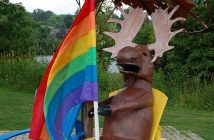 Moosekokie flew the Pride flag in honour of the festival