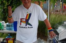 John Taylor-Morin served up delicious food from the grill