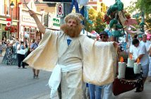 Nuit Blanche North began with a parade, but not just any parade - a New Orleans-style funeral march that transported canoes carrying the spirit of Tom Thomson and canoeists past to the Muskoka River