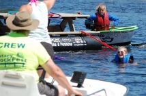 Helpful volunteers were on hand to rescue captains that went for a swim