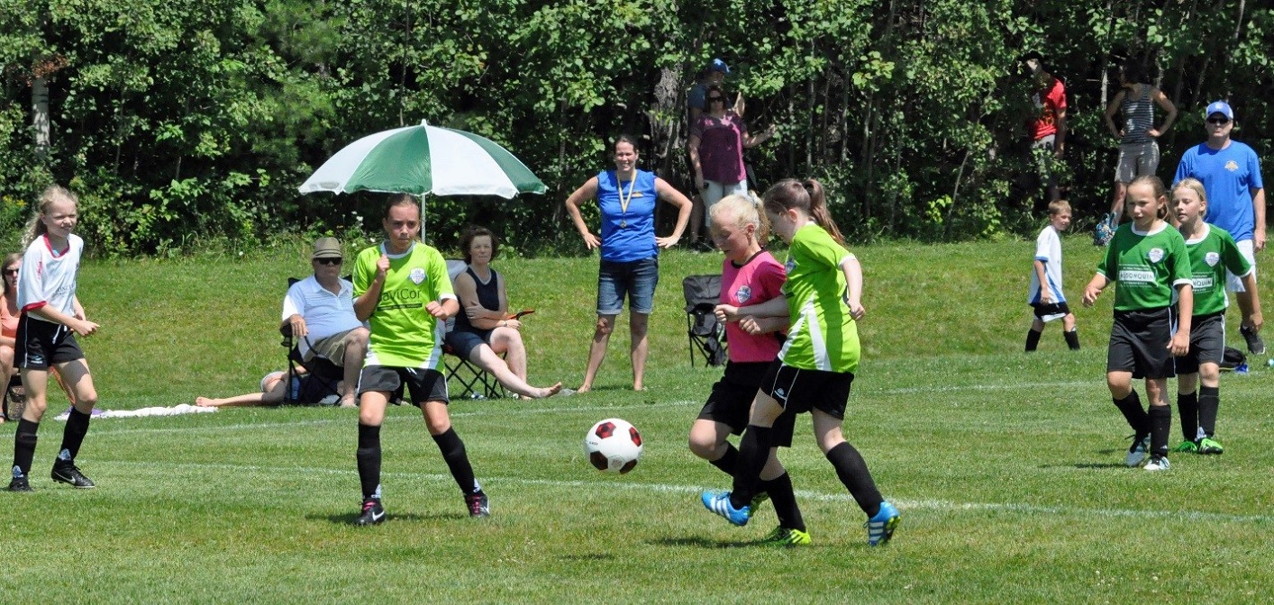 The Huntsville Soccer Club U12 Girls at Soccer Day 2017