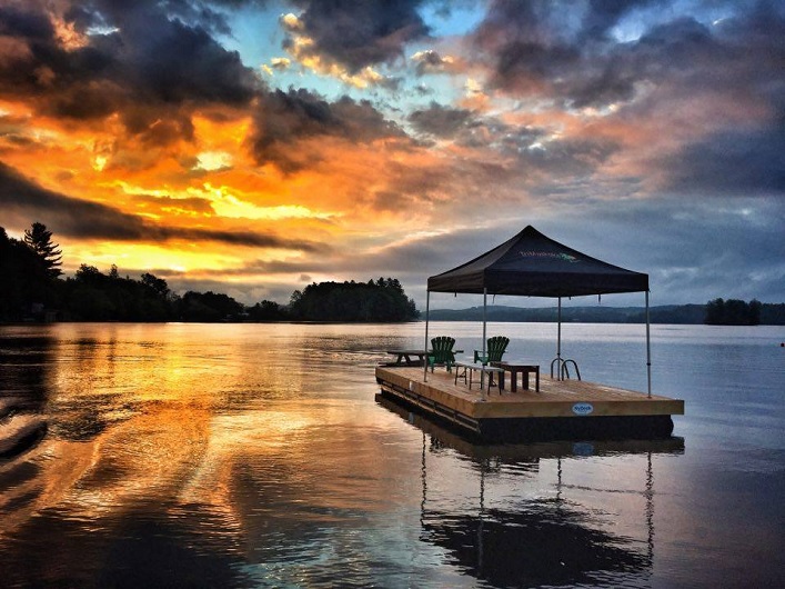 The pre-swim sunrise was a stunner (Photo: Rich Trenholm)