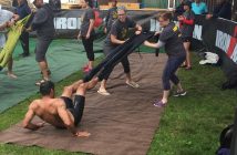 Volunteers help swimmers get out of their wetsuits quickly (Photo: Rich Trenholm)