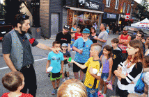 Lukas Stark is a magician with all the right tricks. He was a huge hit among the younger crowd.