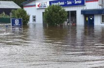 The water level outside CRS Contractors Rental Supply reached about two feet in depth (Photo: CRS Contractors Rental Supply)