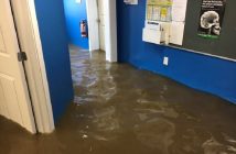 Offices didn't escape the flooding (Photo: CRS Contractors Rental Supply)