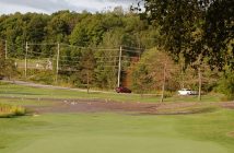 Debris from a washout on Deerhurst Drive ended up on hole 7 on Deerhurst's Lakeside course