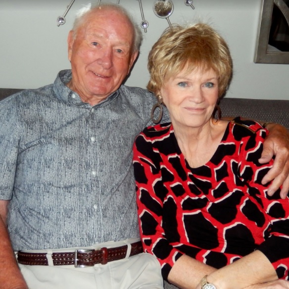 Ken Raven with his sister-in-law, Pam Welsh
