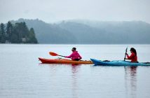 More than 40 people in canoes, kayaks and even paddle boards made their way through the route for the fifth annual Paddle for Fairvern