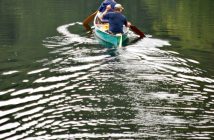 The paddle down the Muskoka River is a peaceful one