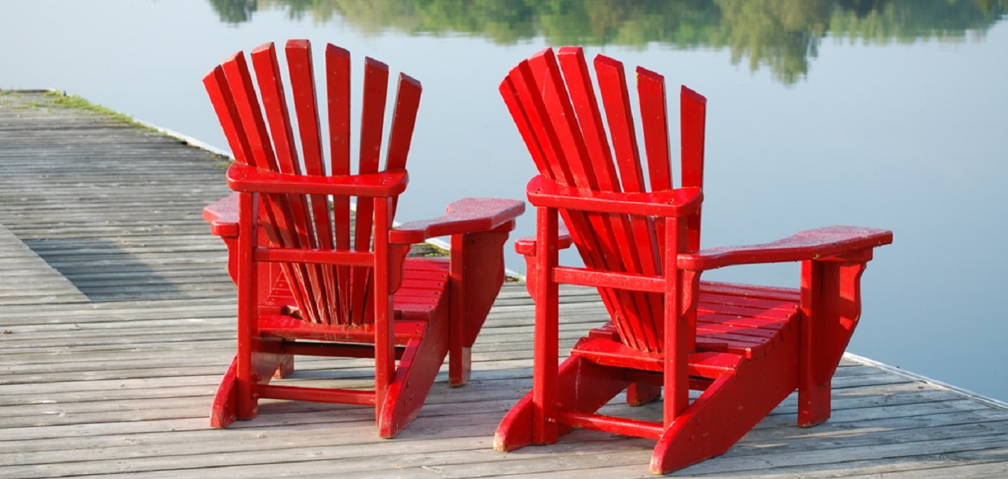 Red Muskoka chairs dh
