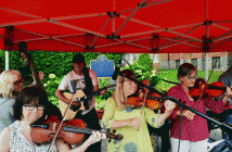 The Fernglen Fiddleheads got toes tapping and fingers snapping with a variety of great tunes.