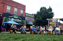 And there was room for lounging. Of course, there were Muskoka chairs for people to sit and relax
