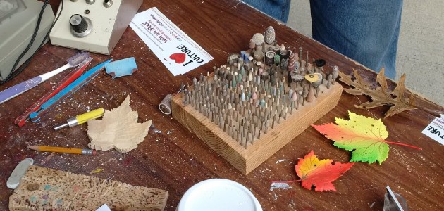 A train that crushes your problems, art on paddles, and artists in windows are all part of Culture Days