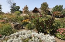 The gardens at the Grandview Clubhouse are spectacular all season long