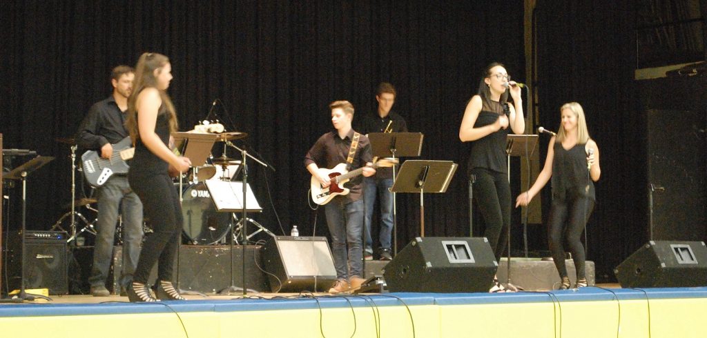 Members from the HHS Song Project entertained the crowd 