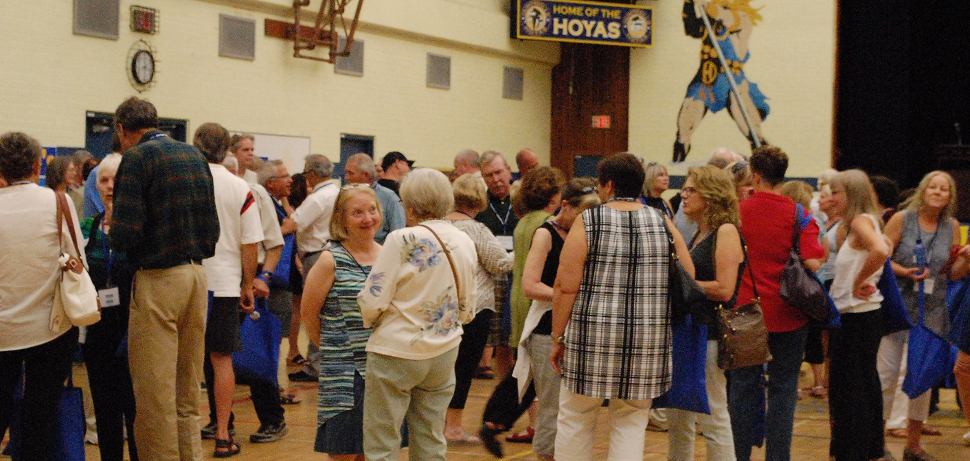 The meet and greet for The Great Huntsville High School Reunion was well-attended by alumni across the decades