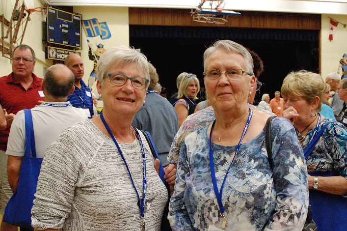 Sandra Zwaan nee Baker ('60s)and Joanne Alberti ('60s)