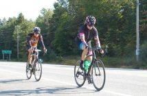 Son and mom team Shane (left) and Kristi MacDonald rode together