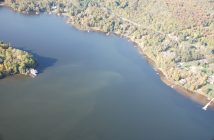 September 22 Algae bloom on Peninsula Lake, looking toward North Portage (Photo: Brain Tapley)