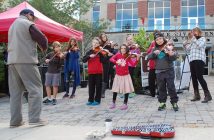 The Huntsville Suzuki School of Music entertained passersby