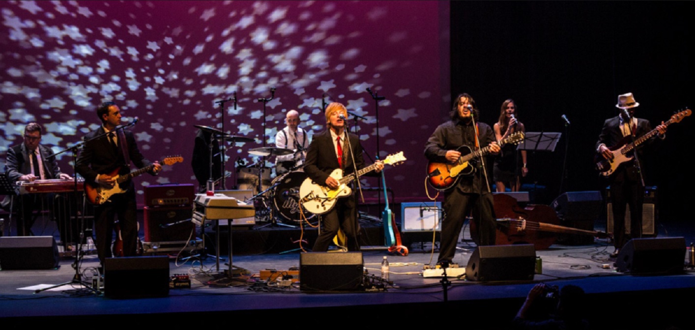 Jamie Clarke (foreground, second from right) on stage at the inaugural Rock & Roll Black Tie Affair (Photo courtesy of Jason Behm and Amber Bromby)