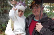 Adorable unicorn Marlena McIntosh with her Papa Bruce