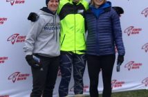 Jess Sheppard (left) and Kirsten Jewell (right) place third and second respectively in the women 30-35 group