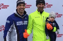 Troy Cox (left) took third among men 40-49