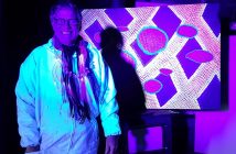 Cool art plus black lights equals glow-in-the-dark fun courtesy of Gerry Lantaigne