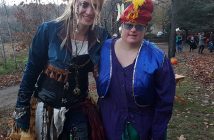 Sisters Annemieke and Karla Struyk couldn't wait to get started on The Great Pumpkin Trail