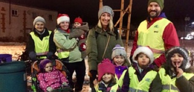 Keepin’ it green at the Santa Claus Parade