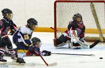 Huntsville Otters #13 Dylan Bennett scored a hat trick in the game.