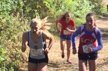 Angeline Carreau powers up "Mt. Trinity" en route to a seventh place finish at CISAA (supplied photo)