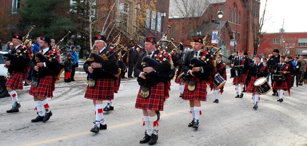 Local band will join more than 1,000 other pipers around the world to commemorate armistice signing on November 11