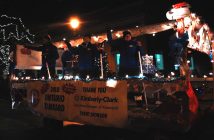 The Huntsville Curling Club celebrates the coming Ontario Tankard