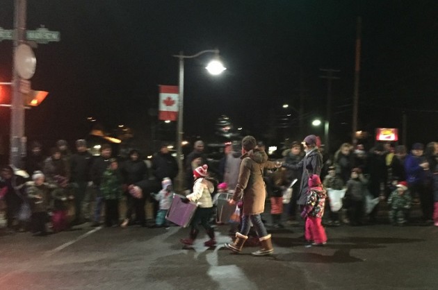 The Green Team keeps recycling out of the landfill at the Santa Claus parade