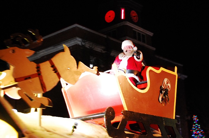 Santa Claus is the star of the show, of course