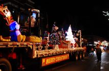 Fowler Construction was one of many colourful floats