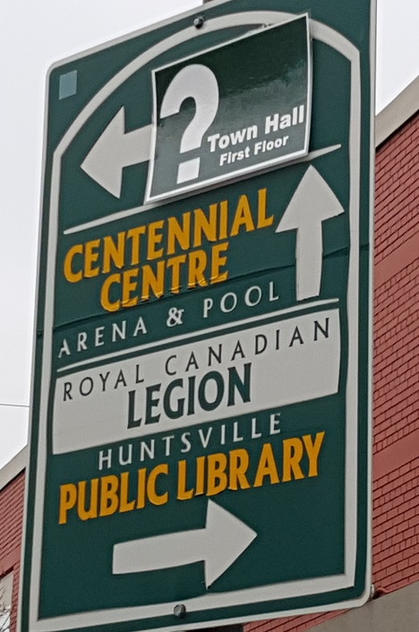 Huntsville has some dated wayfinding signage scattered around town