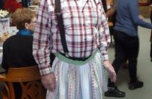 A big-time community supporter, Don Lupton is dressed up to carve the turkeys