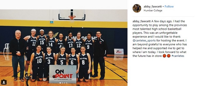 Abby posted this message on her Instagram account